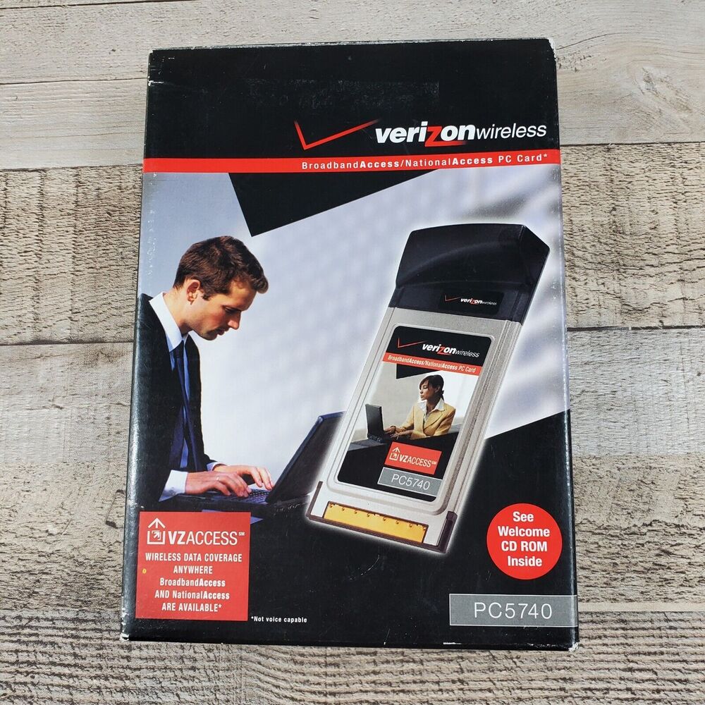Verizon Wireless Broadband Access National Access PC Card PC5740 Complete